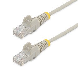 Cable Cat6 de 1.8 m StarTech.com, Delgado, con Conectores RJ45 sin Enganches, Gris, 1.8 m, Cat6, U/UTP (UTP), RJ-45, RJ-45
