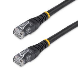 Cable UTP de Red Gigabit Ethernet StarTech.com Negro Moldeado de 4.5m, RJ45, 4.6 m, Cat6, U/UTP (UTP), RJ-45, RJ-45, Negro