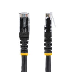 Cable UTP de Red Gigabit Ethernet StarTech.com Negro Moldeado de 4.5m, RJ45, 4.6 m, Cat6, U/UTP (UTP), RJ-45, RJ-45, Negro