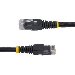 Cable UTP de Red Gigabit Ethernet StarTech.com Negro Moldeado de 4.5m, RJ45, 4.6 m, Cat6, U/UTP (UTP), RJ-45, RJ-45, Negro