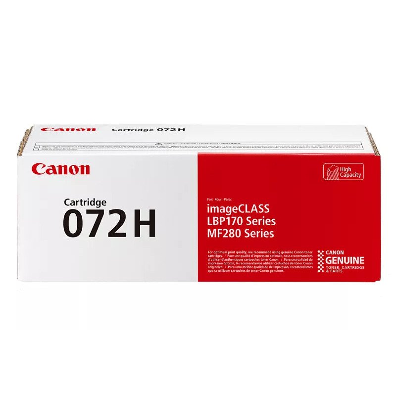 Cartucho de tóner Canon 072H Negro de 4100 Pag para LBP172 / MF289 / MF284