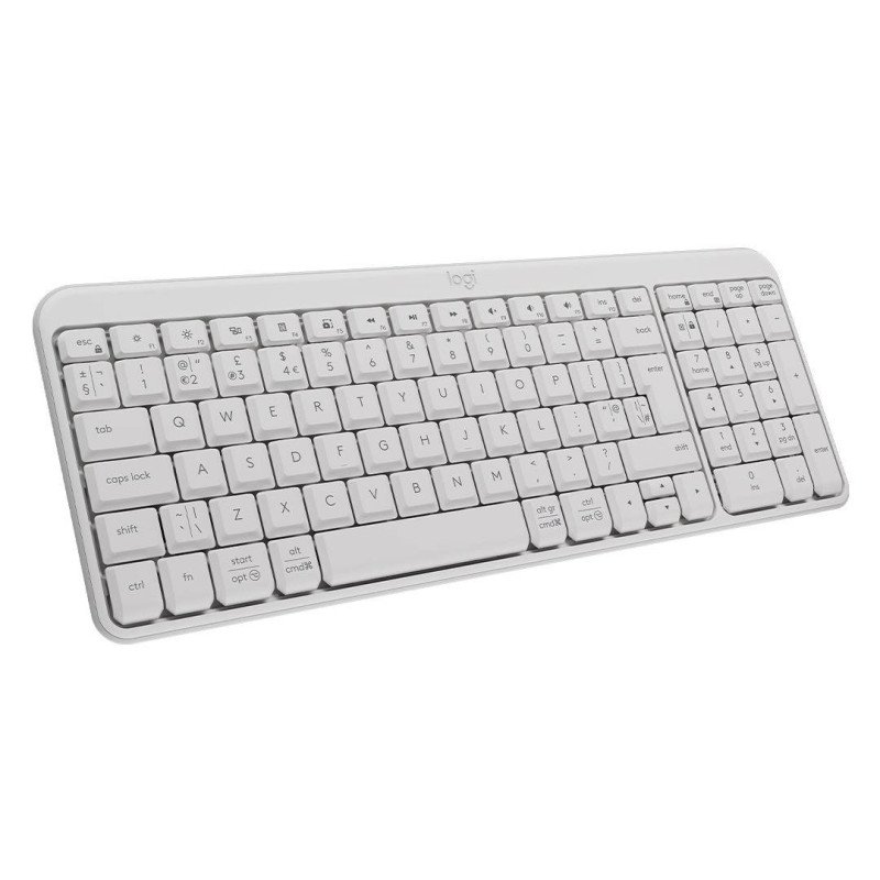 Teclado Logitech K250 920013446. Color blanco