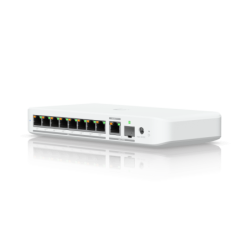 USW Flex 2.5G PoE Switch de 8 Puertos 2.5GbE PoE++, con un Puerto de Enlace Ascendente Combinado RJ45, SFP+ de 10 GbE (No incluy