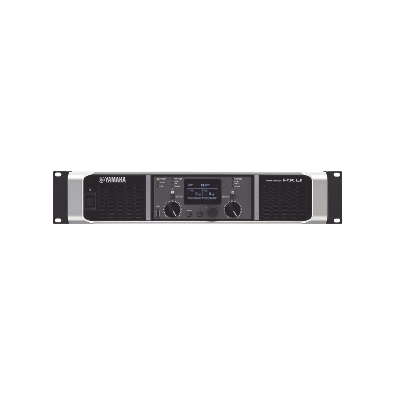 Amplificador de audio Clase D, 800 W x 2 a 8Ω, 1050 W x 2 a 4Ω., Baja Impedancia, Procesamiento Inteligente