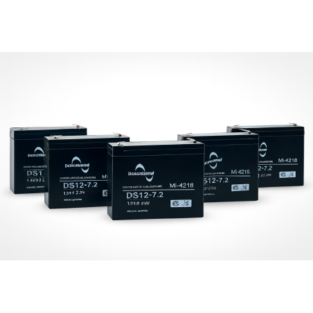 DataShield caja con 5 baterías de reemplazo mi-4218 12v 7, 2ah