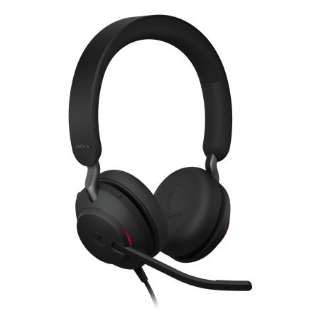 Diadema Jabra Evolve2 40 SE, Alámbrico, Llamadas/Música, 168.5 g, Auriculares, Negro