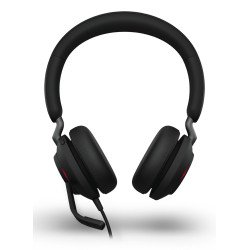 Diadema Jabra Evolve2 40 SE, Alámbrico, Llamadas/Música, 168.5 g, Auriculares, Negro