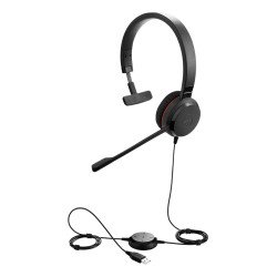 copia de Diadema Jabra Evolve2 40 SE, Alámbrico, 20 - 20000 Hz, Llamadas Música, 188 g, Auriculares, Negro