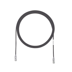 Cable de Parcheo TX6, UTP Cat6, Diámetro Reducido (28AWG), Color Negro, 15 ft