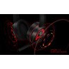 Diadema Gaming Adata EMIX H20, PC Juegos, Negro, Rojo, Alámbrico, 3.5 mm (1 8 "), 2, 2 m