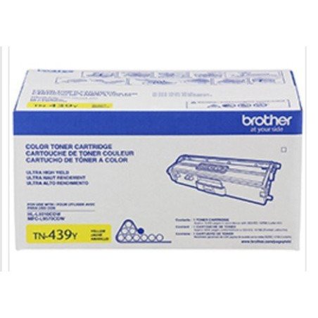 Tóner Brother amarillo TN439Y alto rendimiento de 9000 páginas al 5 por ciento de cobertura