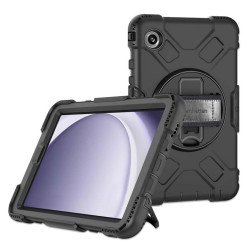Funda rígida con soporte para Samsung Galaxy Tab® A9 (8.7"), Amortiguador, Resistente a Golpes, Resistente a Caídas, Resistente