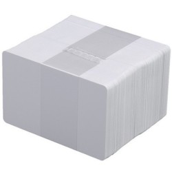 Tarjetas Zebra, PVC PREMIER, Color BLANCO, Grosor 10 mil (0.25 mm). Caja con 500 piezas
