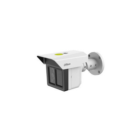 Cámara de seguridad de triple lente 2MP con protección perimetral. Ofrece detección de humanos y vehículos a 100m, visión IR de