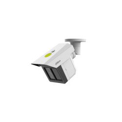 Cámara de seguridad de triple lente 2MP con protección perimetral. Ofrece detección de humanos y vehículos a 100m, visión IR de