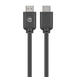 Cable HDMI alta velocidad 4K@60Hz con Ethernet, 3 m, HDMI Macho a Macho, HDR, Contactos Chapados en Oro, Doble Apantallamiento