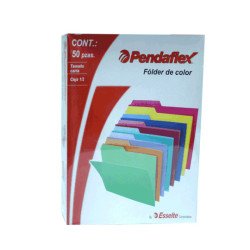 Folder rojo tamaño carta