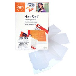 Micas 1208, 10 cm x 14.5 cm, caja con 100 piezas, marca GBC, tamaño tarjeta de circulación.