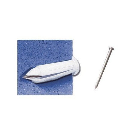 Kit de 20 taquetes y 20 clavos 3/4 para muro falso