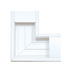 Sección en L color blanco de PVC auto extinguible, para canaleta TEK100