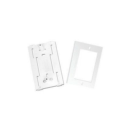Soporte y tapa universal color blanco de PVC auto extinguible, para canaleta TEK100