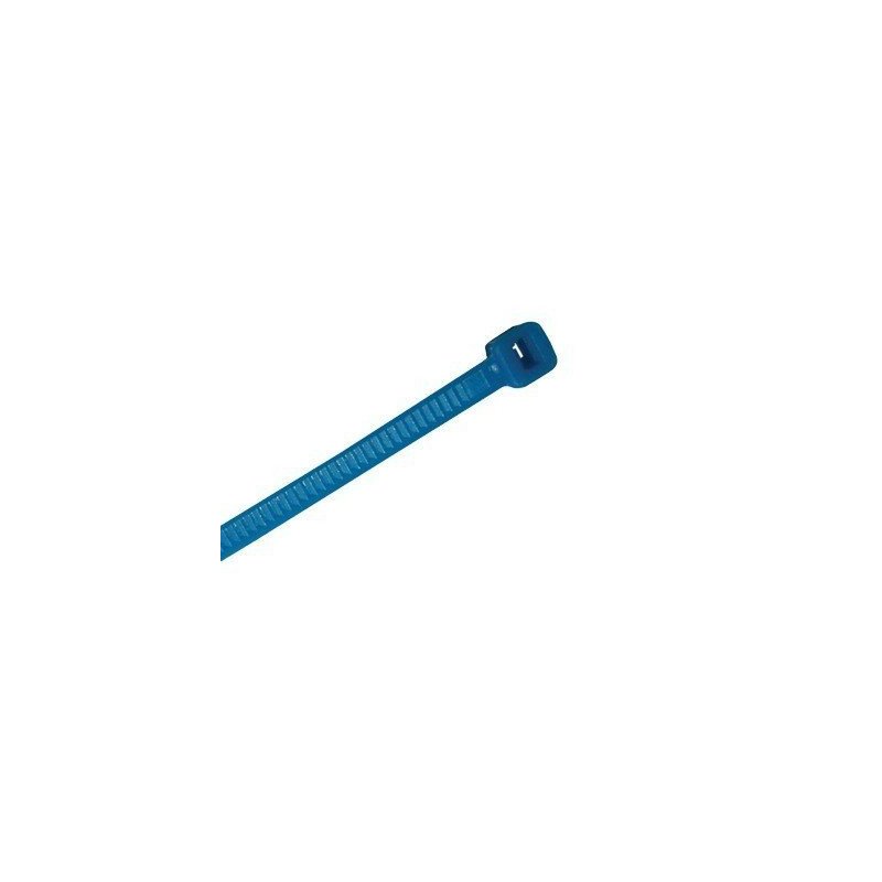 Corbata de nylon color azul 4.8 x 300mm (100 piezas)