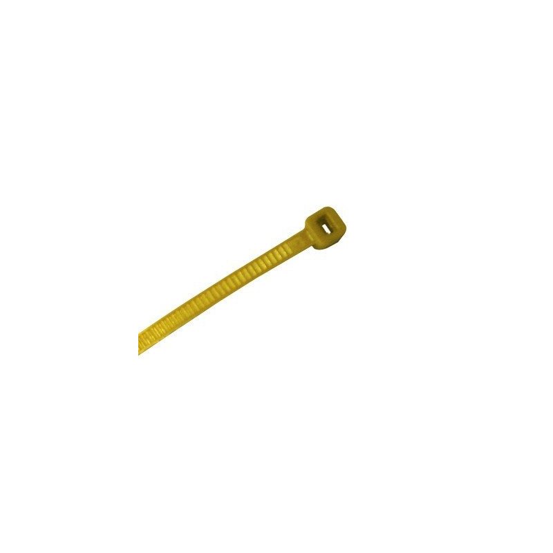 Corbata de nylon color amarillo 4.8 x 300mm (100 piezas)
