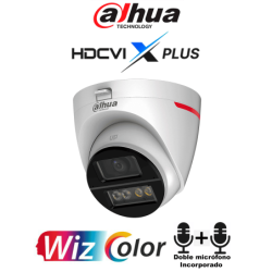 Cámara Domo 5Mp Wizcolor, Imagen 24 Horas A Color, CorrECCión De Dist De Imagen Mediante Ia, Iluminador Int Con Luz Cálida, Hast