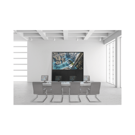 Kit Videowall 2X2, Incluye 4 Pantallas De 55", Decoder, Base De Piso, Accesorios De Instalación