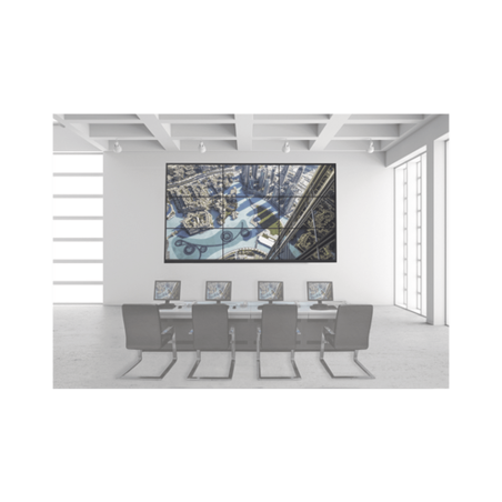 Kit Videowall 3X2, Incluye 6 Pantallas De 55", Decoder, Base De Pared, Accesorios De Instalación