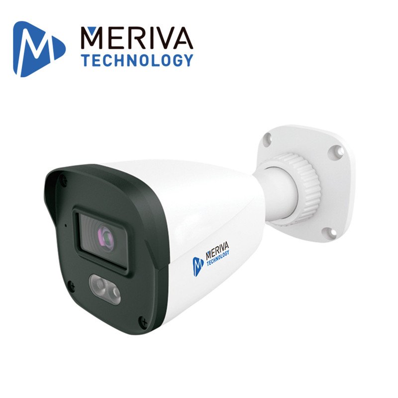 Camara IP Bullet Meriva Technology Mob-202D, 2 Mp, H.265+, 2.8Mm, Iluminacion Dual (20, 30 M Ir, 10, 20 M Luz Blanca), Ip67, Met