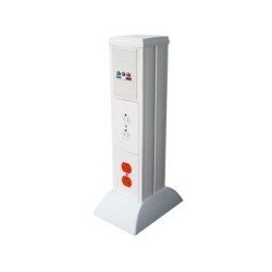 Mini columna para concentrar, distribuir y ordenar cables de energía e