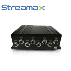 Switch Pon Movil Meriva Streamax Mswitch, 8 Puertos, Camaras Ipc Din De 6Pin, 8-36 Vcd, Carcasa De Alta Resistencia, Fiable En E