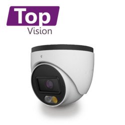 Cámara HD Turret Topvision Tddl500A, 5Mp, AHD/Tvi/Cvi/SD, 2.8Mm, 30M Ir, 20M Luz Cálida Luz Dual, Micrófono Integrado, Ip67, Coc