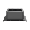 Caja De Conexión Doble, Para Uso Con Canaleta De Piso Afr4Bcbl6, Material PVC Rígido, Color Negro
