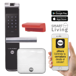 Kit de hub con cerradura con manija ymf40a: código, biometría y apertu