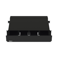 Panel De Distribución De Fibra Óptica, Acepta 8 Placas Fap O Fmp, Bandeja Deslizable, Hasta 192 Fibras, Color Negro, 2 Ur