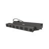 Tomacorriente multiple horizontal para rack de 19in, 6 contactos