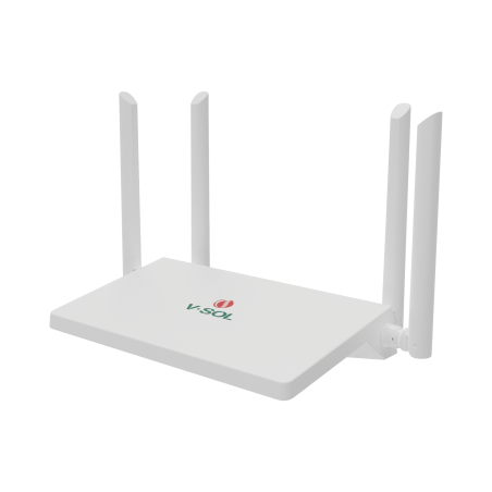 Router Inalámbrico, Wifi 6, 4 Puertos Lan Gigabit, Soporta Mesh, Diseño Compacto