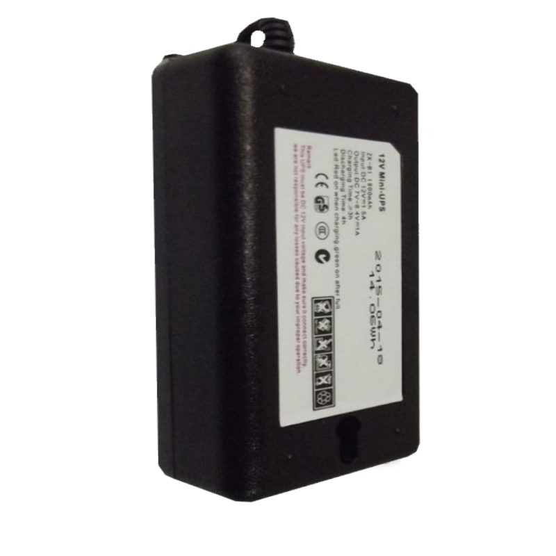 Respaldo De 12V Para Control De Asistencia 1900Mah, Compatible Con Equipos Zkteco, Duración De Hasta 2 Horas En Uso