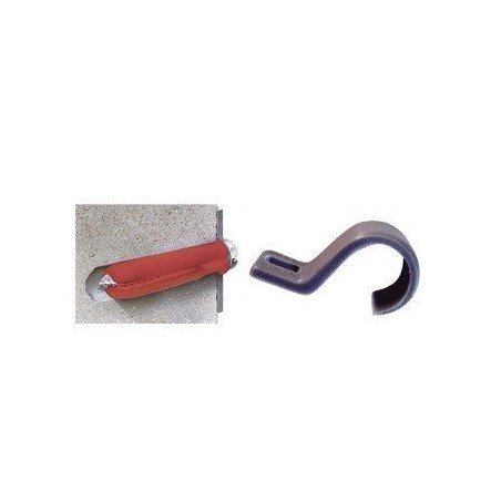 Kit de 3 grapas, 3 taquetes Y 3 tornillos para sujetar conductores redondos o tubo en muro