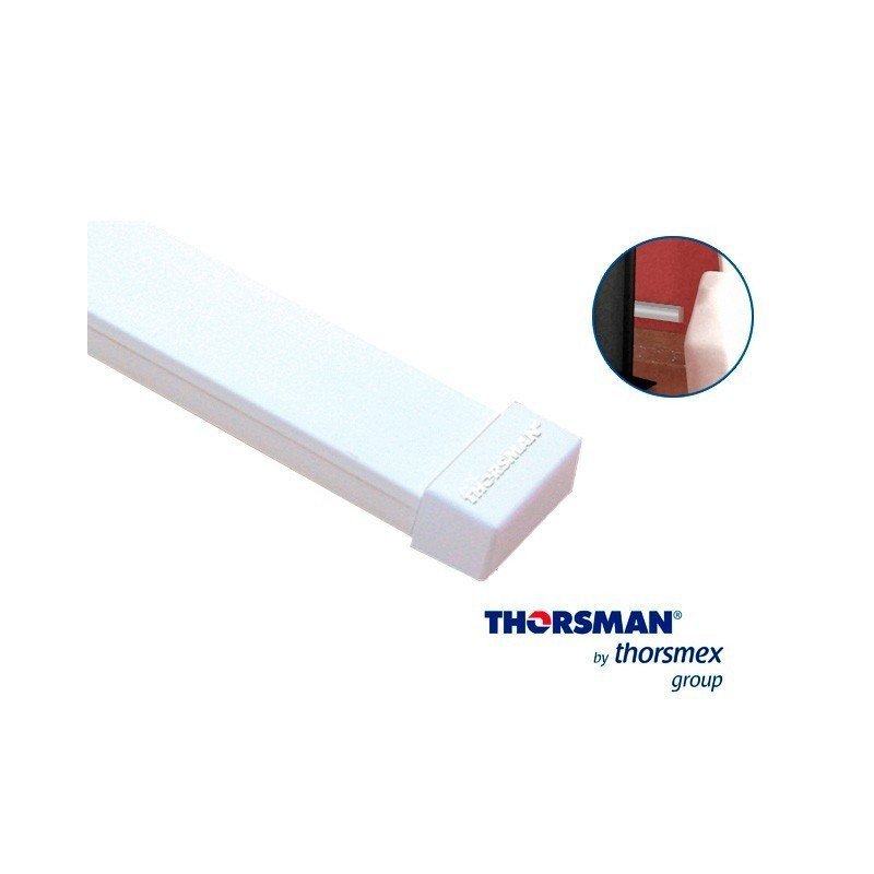 Tapa final color blanco de PVC auto extinguible, para canaletas TMK1020, TMK1020SD, TMK1020CD