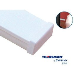 Tapa final color blanco de PVC auto extinguible, para canaleta TMK1735, TMK1735SD