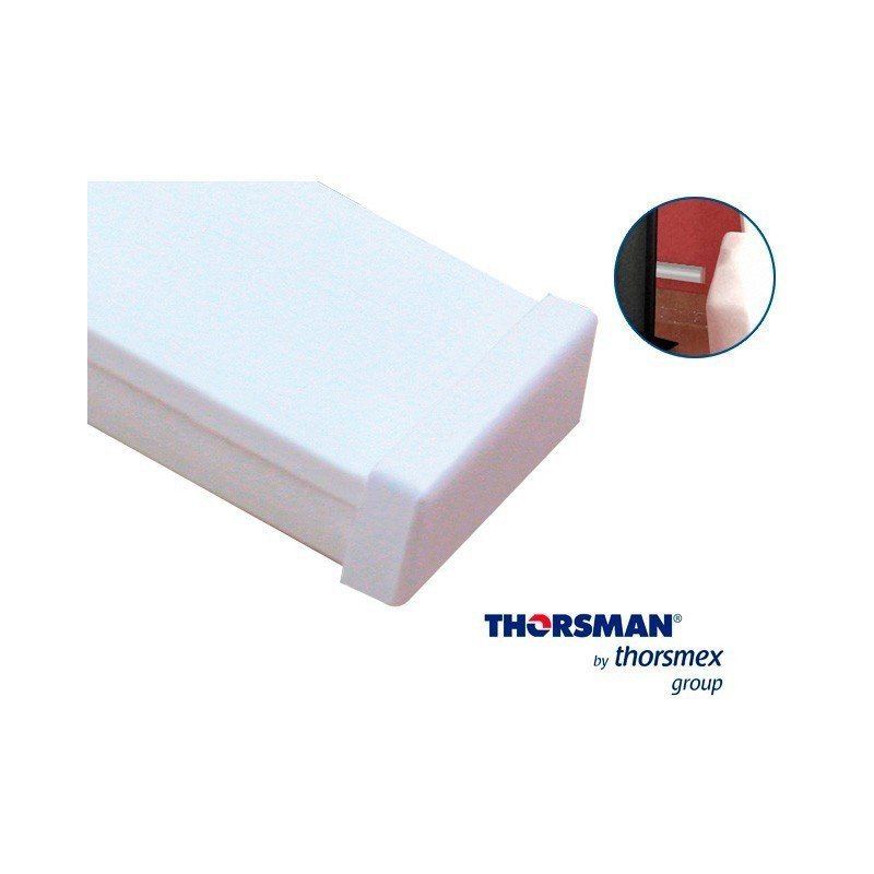 Tapa final color blanco de PVC auto extinguible, para canaleta TMK1735, TMK1735SD Tapa final color blanco de PVC auto extinguible, para canaleta TMK1735, TMK1735SD
