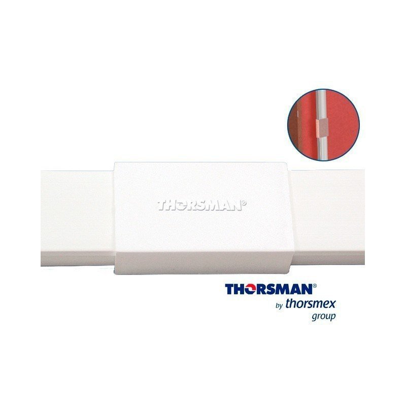 Pieza de unión de PVC auto extinguible, para canaletas TMK1735, TMK173 Pieza de unión de PVC auto extinguible, para canaletas TMK1735, TMK173
