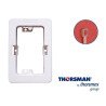 Caja sin fondo Universal, Color blanco de PVC auto extinguible