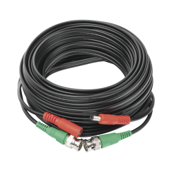 Cable armado coaxial en HD de video y alimentación de 10 metros