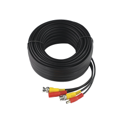 Cable armado coaxial en HD de video y alimentación 30 metros
