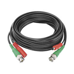 Cable armado coaxial en HD de video y alimentación de 5 metros
