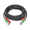 Cable armado coaxial en HD de video y alimentación de 5 metros